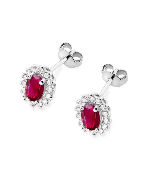 KOLCZYKI K0514, RUBIN 1,2ct