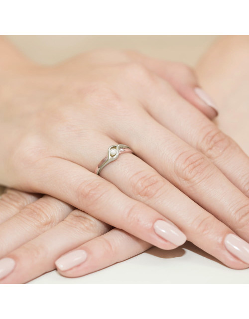 Pierscionek W178-0,04ct