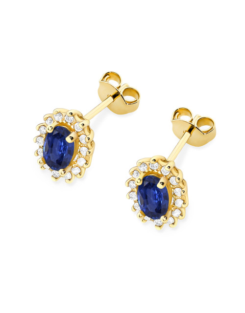 KOLCZYKI K0514, SZAFIR 1,4ct