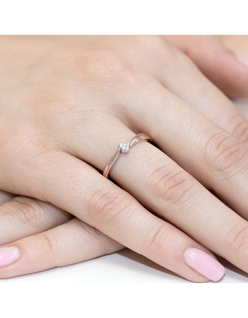 Pierscionek W181-0,04ct