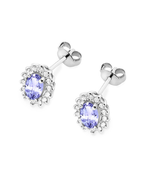 KOLCZYKI K0514, TANZANIT 0,80ct