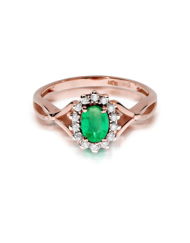 Pierścionek W182-SZMARAGD