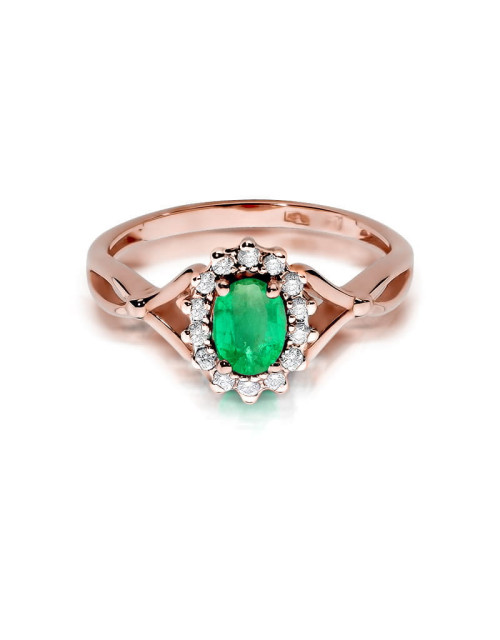 Pierścionek W182-SZMARAGD