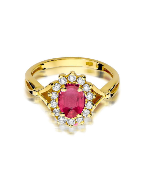 Pierscionek W0182-RUBIN 1,0 ct