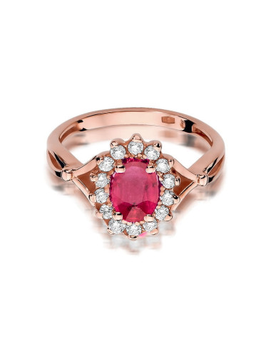 Pierscionek W0182-RUBIN 1,0 ct