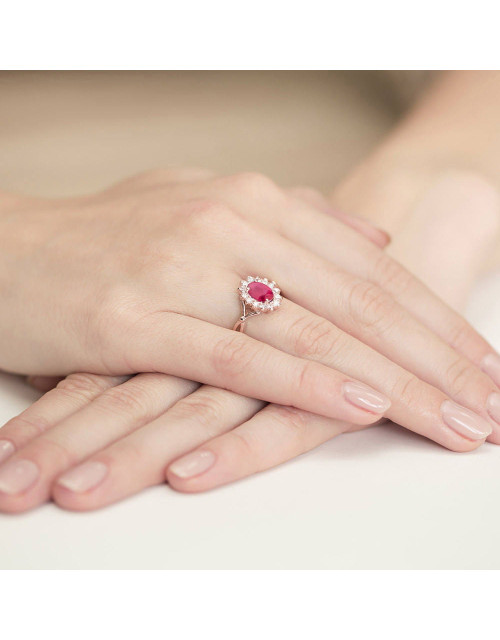 Pierscionek W0182-RUBIN 1,0 ct