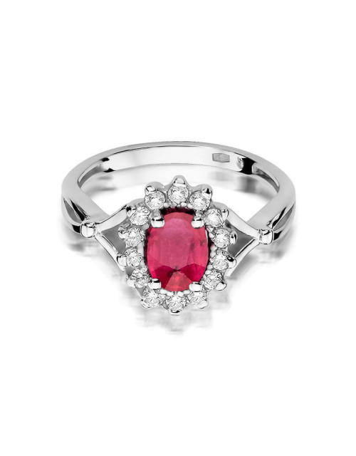 Pierscionek W0182-RUBIN 1,0 ct