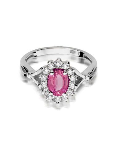 Pierscionek W0182-TOPAZ RÓŻOWY