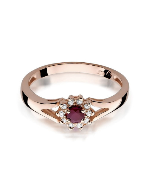 Pierscionek W0185-RUBIN