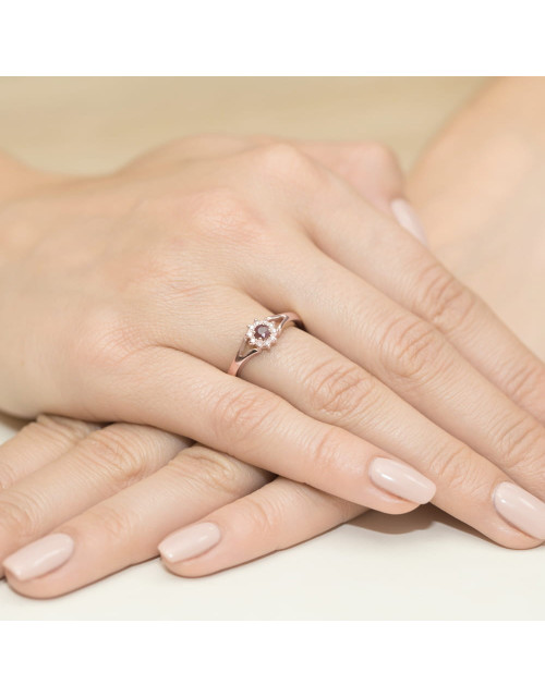 Pierscionek W0185-RUBIN