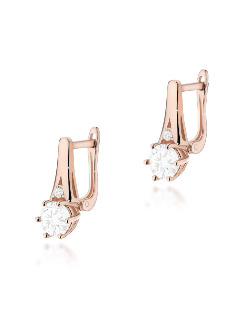 KOLCZYKI K0572, BIAŁY SZAFIR 1,2ct