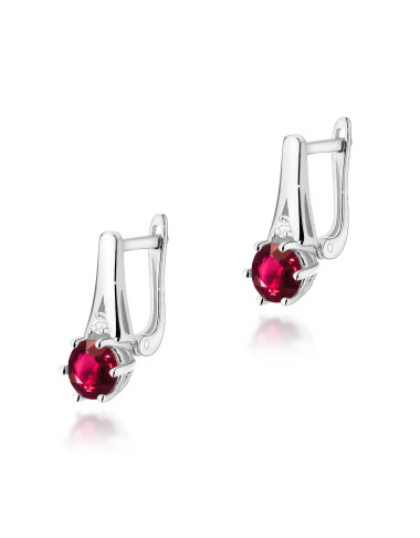 KOLCZYKI K0572B, RUBIN 1,2ct