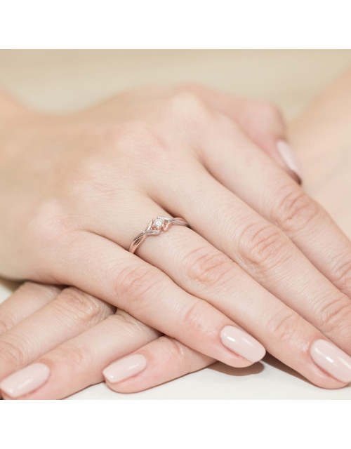 Pierscionek W190b-0,10ct