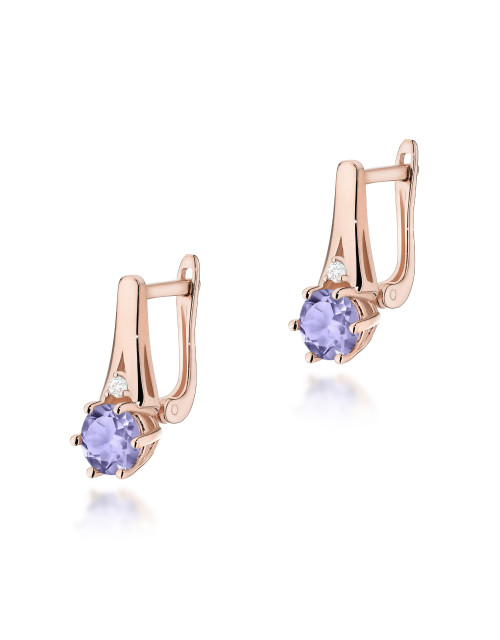 KOLCZYKI K0572, TANZANIT 1,0ct