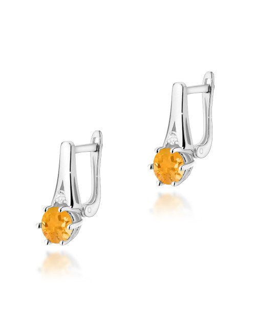 KOLCZYKI K0572, CYTRYN 1,0ct