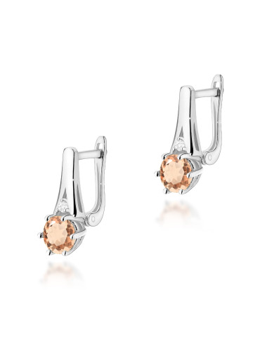 KOLCZYKI K0572B, MORGANIT 0,80ct