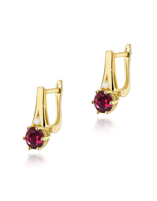 KOLCZYKI K0572, RODOLIT 1,2ct