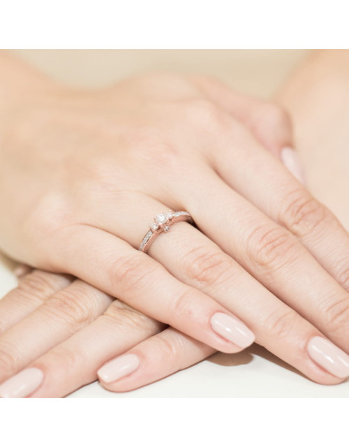 Pierscionek W199-0,42ct