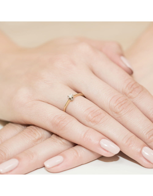 Pierscionek W220-0,10ct