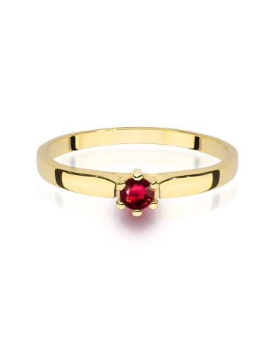 Pierścionek W0222-RUBIN