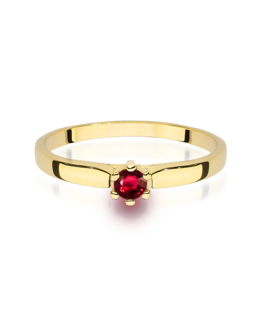 Pierścionek W0222-RUBIN