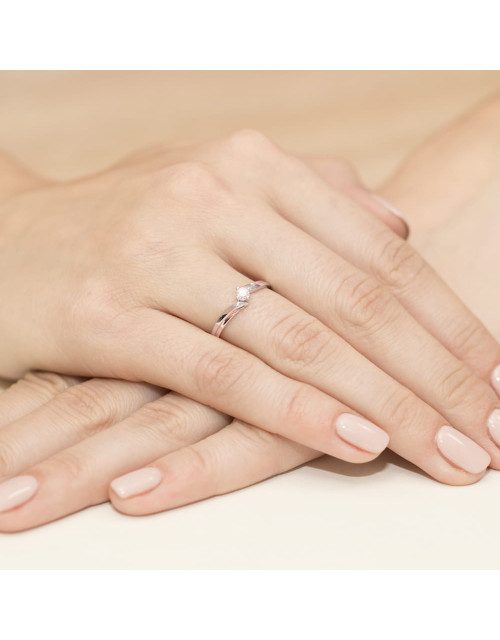 Pierscionek W231-0,08ct