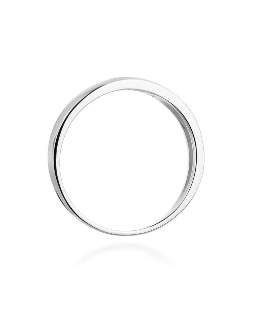 Pierscionek W0235-CZARNY DIAMENT