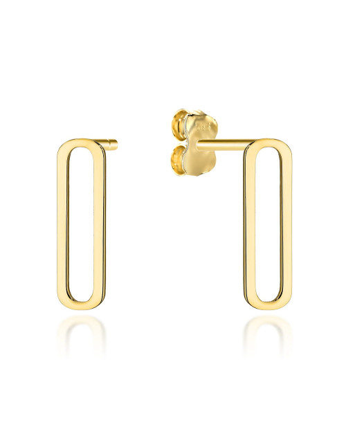 Kolczyki złote ogniwa na sztyfcie (Gramatura: 0.68)