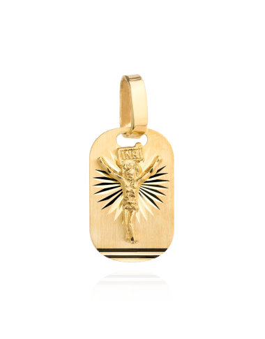 Medalik złoty z ukrzyżowanym Jezusem (Gramatura: 1.23)