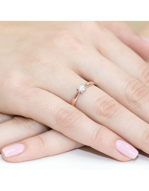 Pierscionek W242-0,20ct