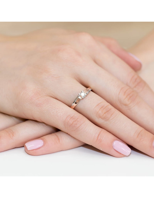 Pierscionek W246-0,12ct