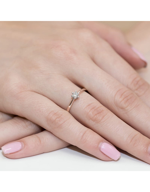 Pierscionek W256-0,15ct