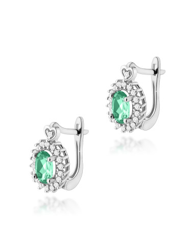 KOLCZYKI K0312 SZMARAGD 0,80ct