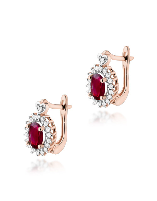 KOLCZYKI K0312 RUBIN 1,20ct