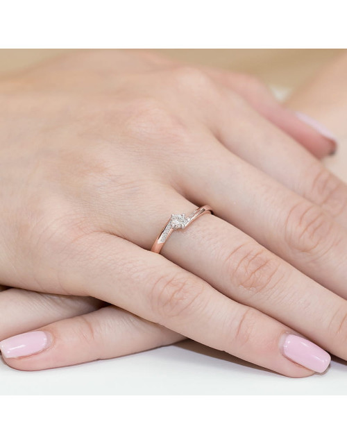 Pierscionek W262-0,19ct