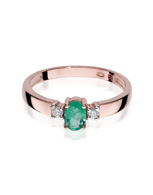 Pierscionek W264-SZMARAGD