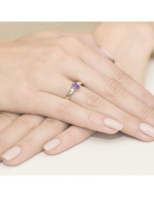Pierscionek W0264-AMETYST
