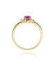 Pierscionek W0264-SZAFIR RÓŻOWY