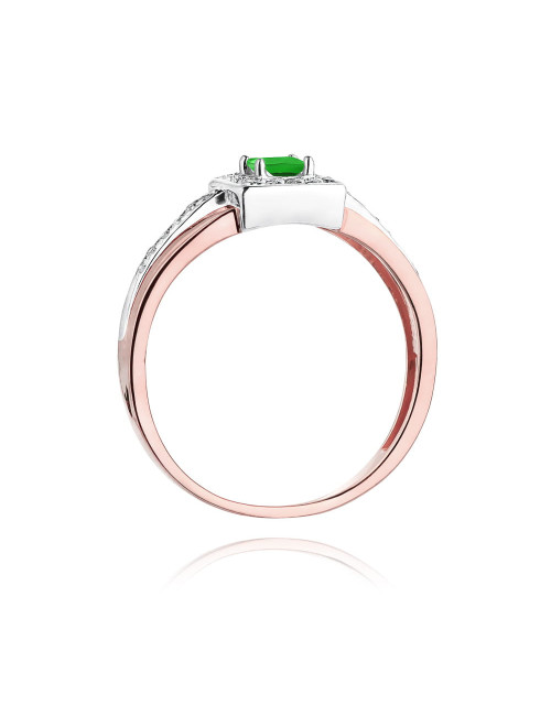 Pierscionek W271-SZMARAGD