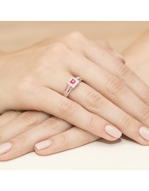 Pierscionek W0271-RUBIN