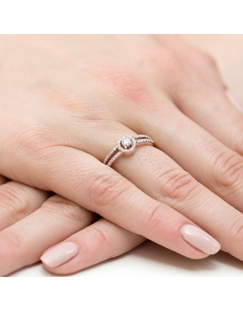 Pierscionek W272-0,31ct