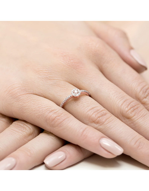 Pierscionek W273-0,19ct