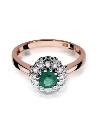 Pierścionek W284-SZMARAGD
