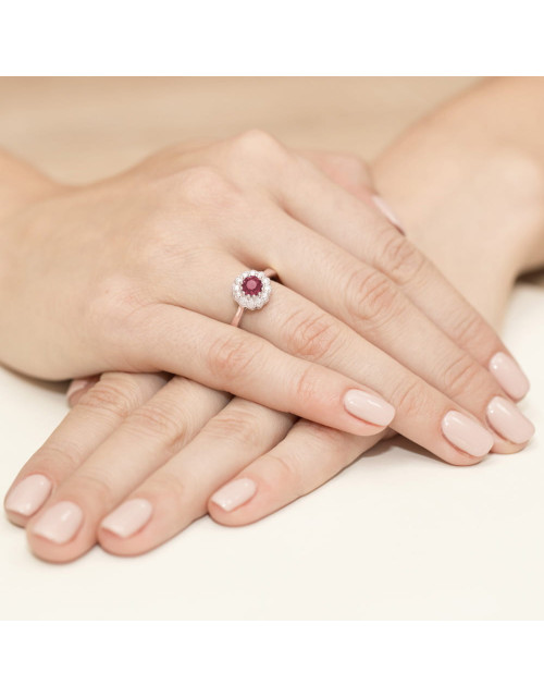 Pierscionek W0284-RUBIN