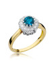 Pierscionek W0284-TOPAZ LONDON BLUE
