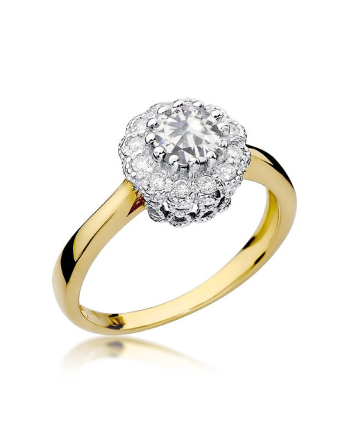 Pierscionek W0284-SZAFIR BIAŁY