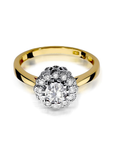 Pierscionek W0284-SZAFIR BIAŁY