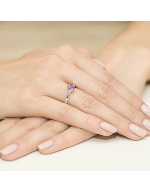 Pierscionek W0301-AMETYST