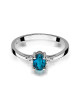 Pierscionek W0301-TOPAZ LONDON BLUE