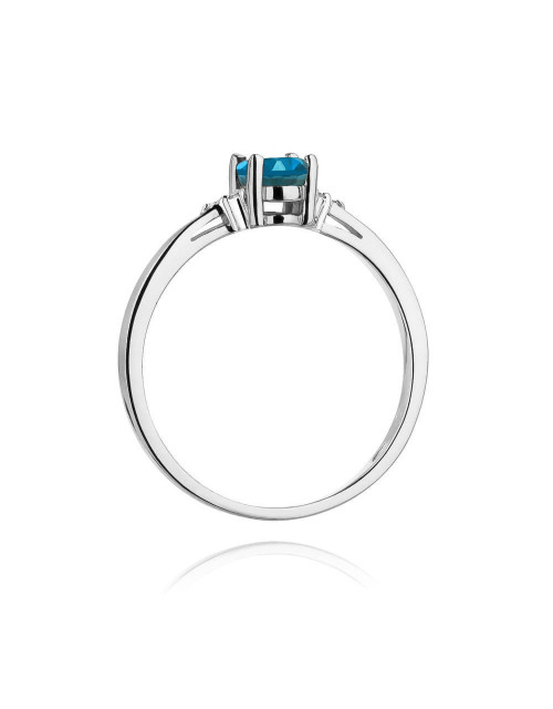 Pierscionek W0301-TOPAZ LONDON BLUE